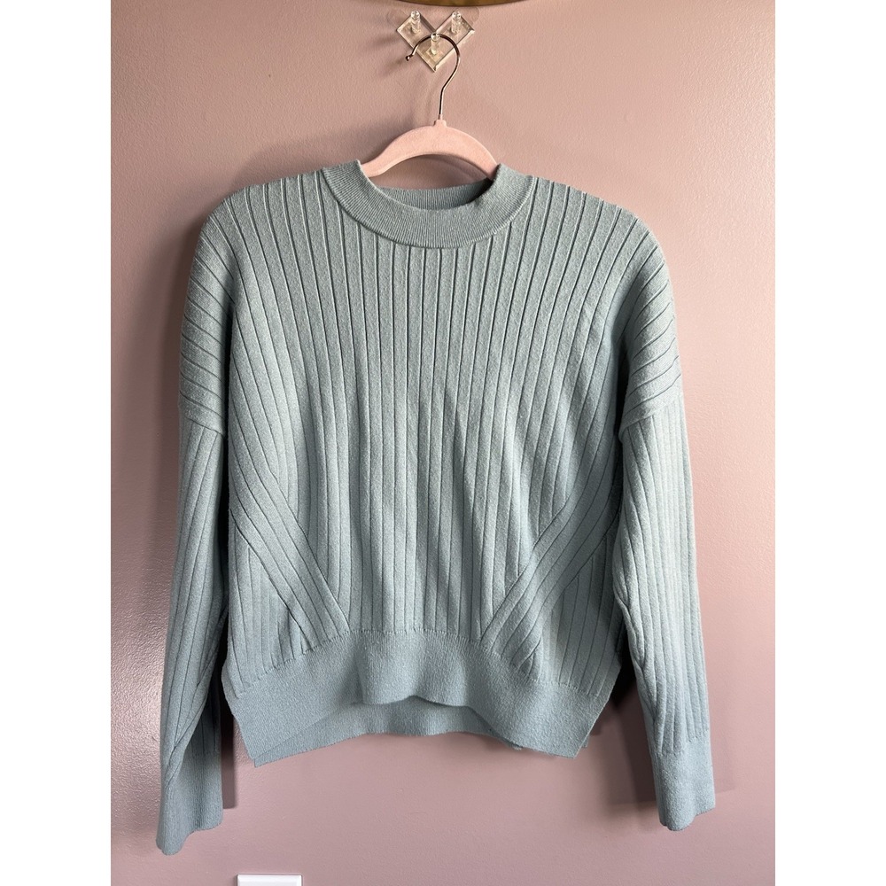 Abercrombie & Fitch Women's Soft A&F Collection Sage Green Sweatshirt Size Small